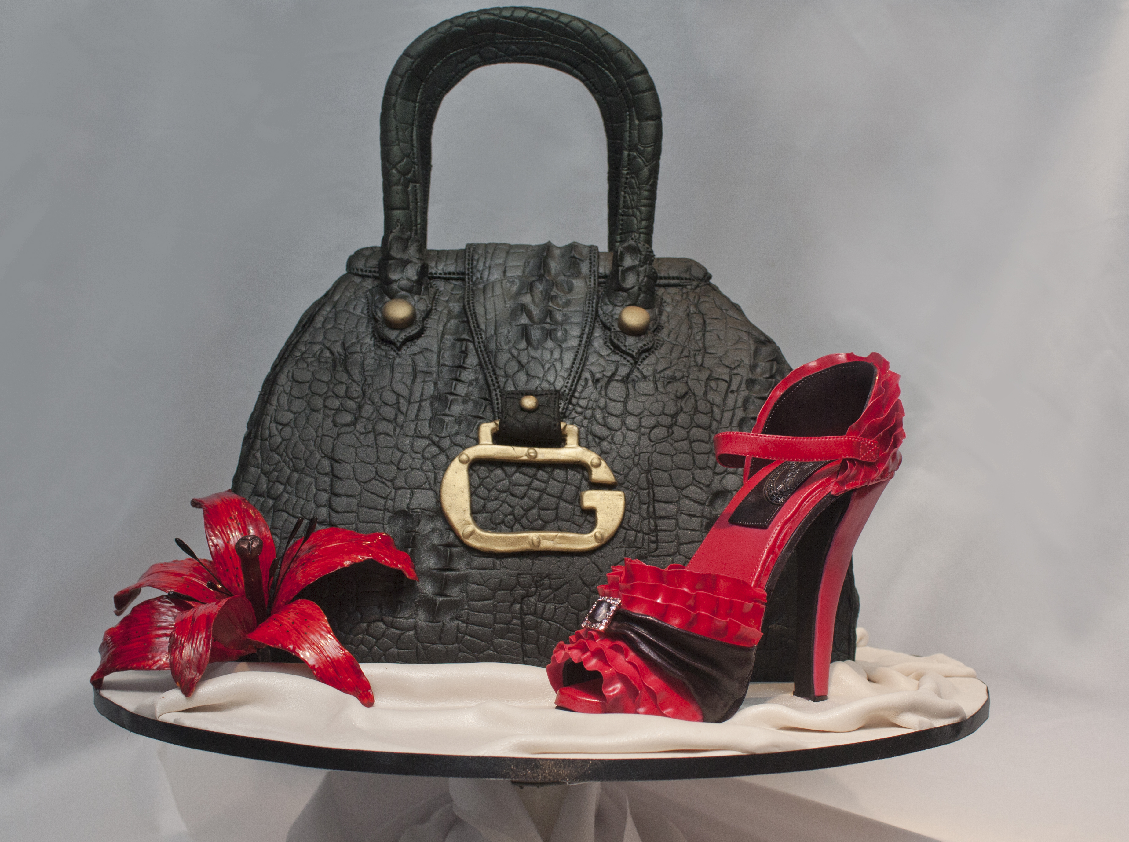 Handbag and stiletto by Jo Orr