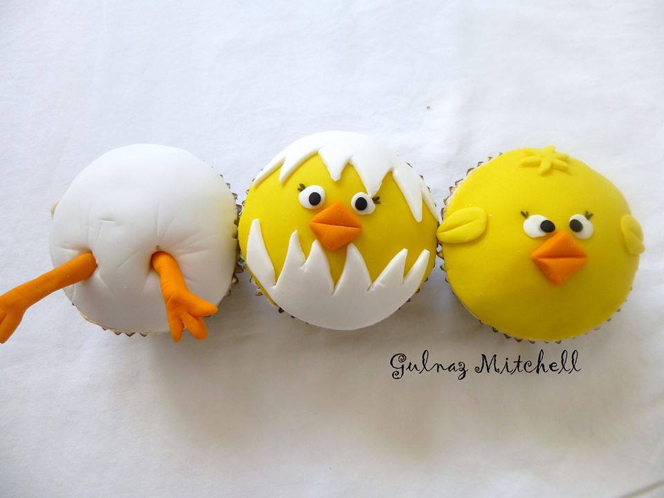 Little chick cupcakes from Heavenlycakes4you by Gulnaz Mitchell