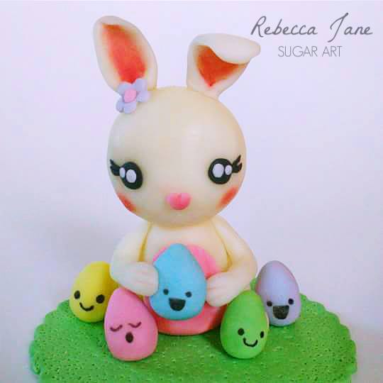 Easter Bunny Cake by Rebecca Dickson - Sugar Art