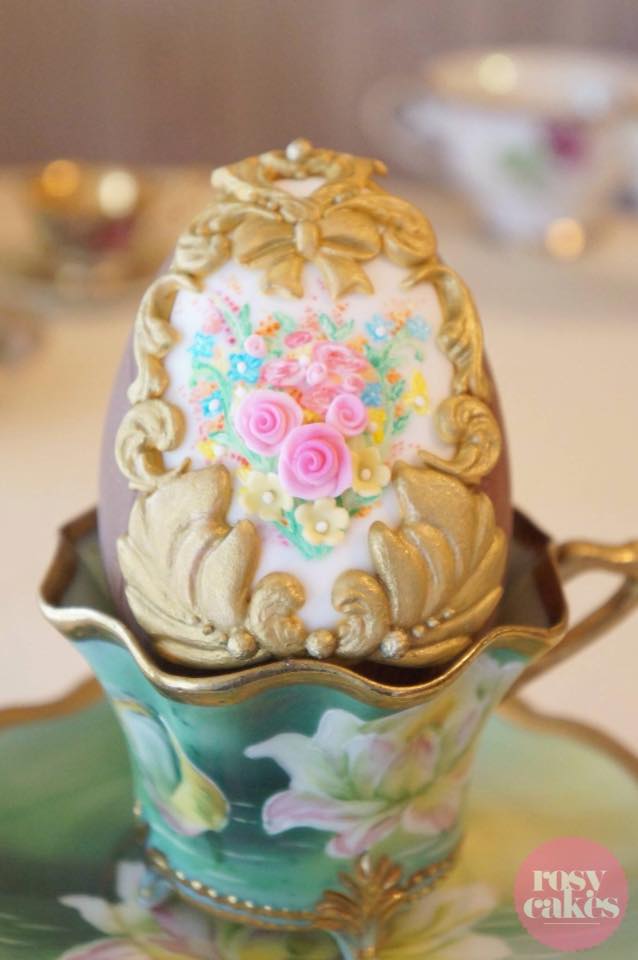 Ornate Easter Egg by Jessica Atkins - Rosy Cakes