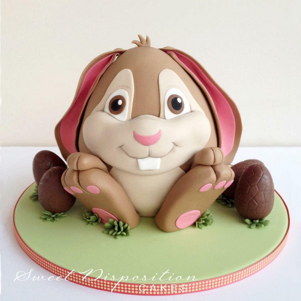 Sitting bunny cake by Lisa Grech-Staehr - Sweet Disposition Cakes