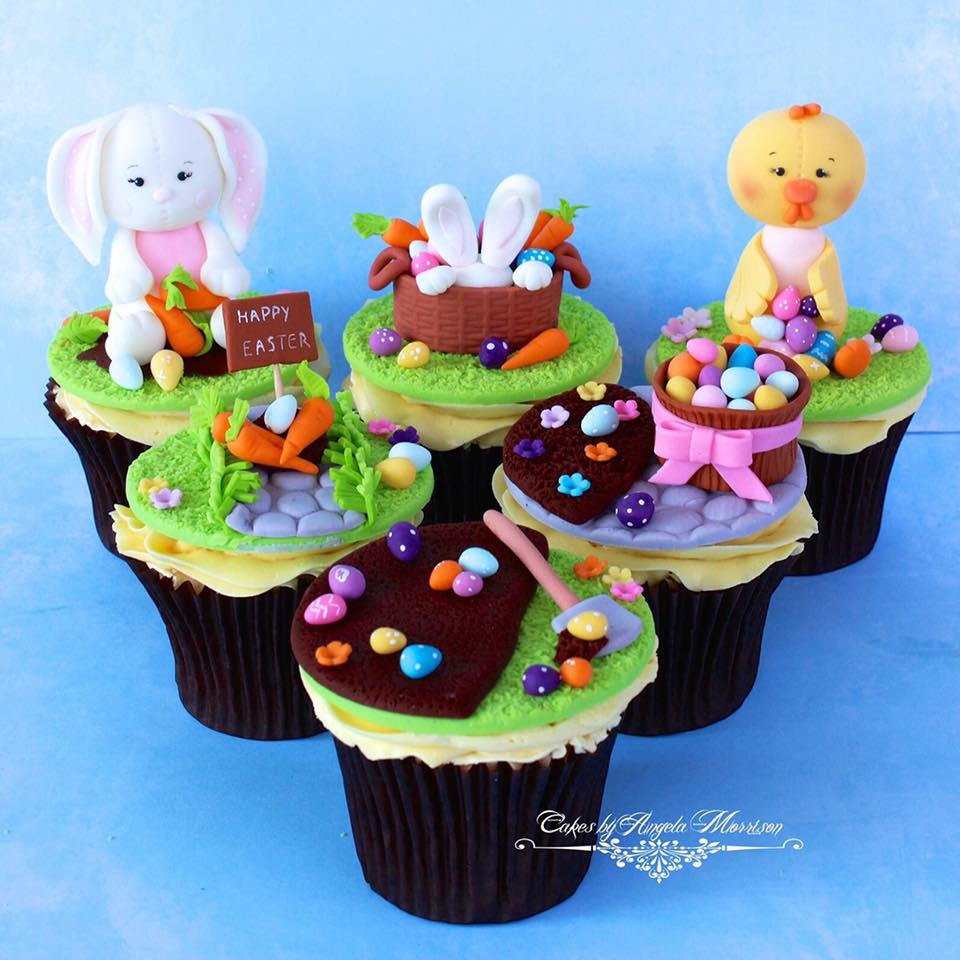 Easter cupcakes by Cakes by Angela Morrison