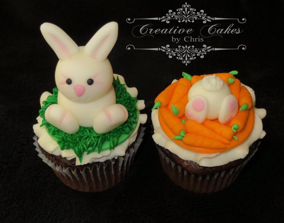 Easter bunny cupcake set by Chris Mougeotte