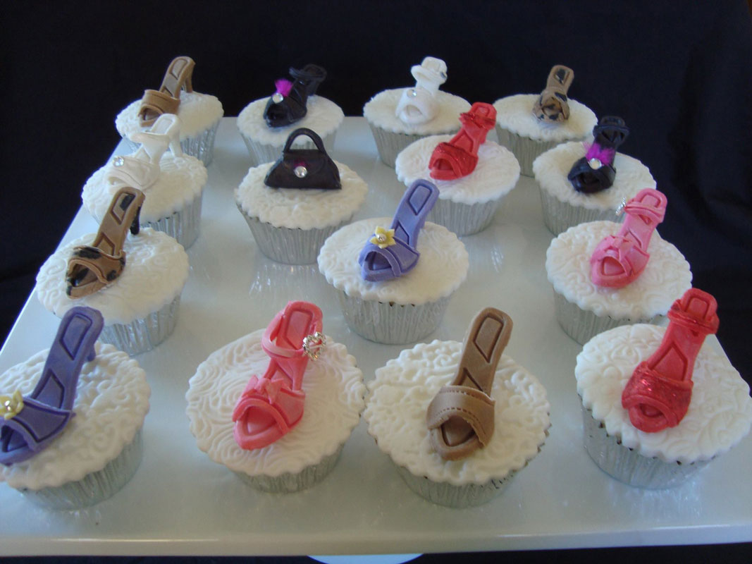 Cupcake high heel shoe toppers by Sally West‎