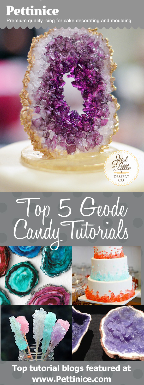 Top 5 geode rock candy tutorials