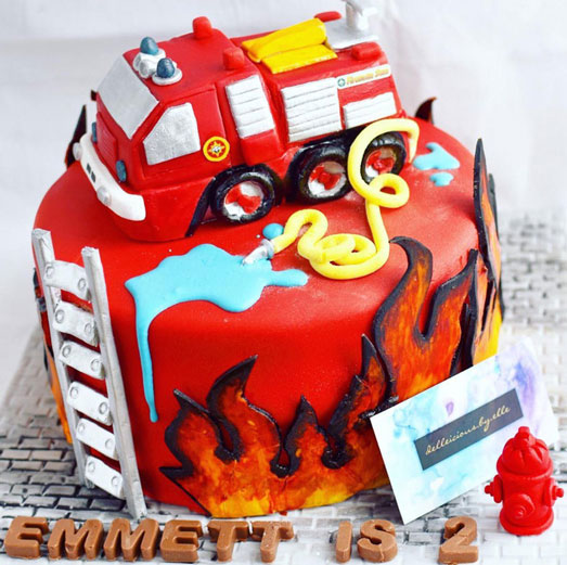 Fire truck cake by Elle West