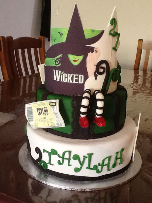 Wicked musical cake by Penny Braddon