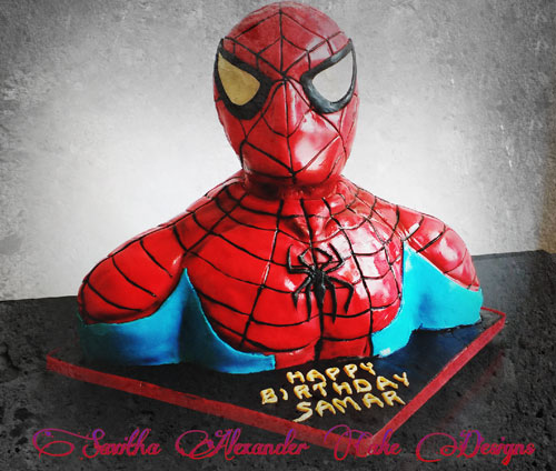 Spiderman cake by Savitha Alexander