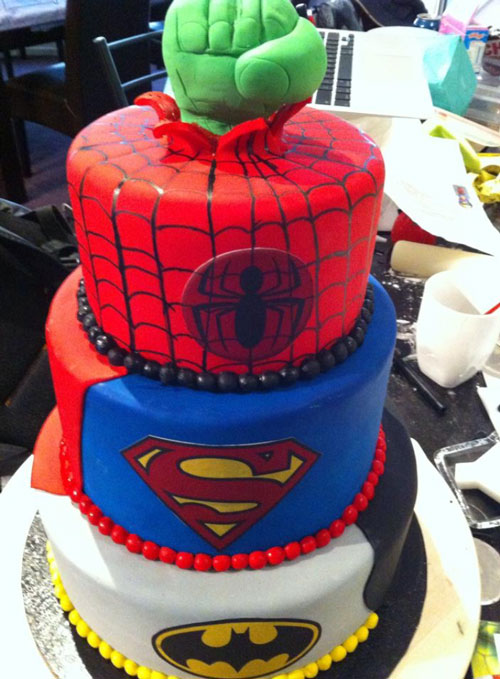 Superhero cake by Rene Schippers
