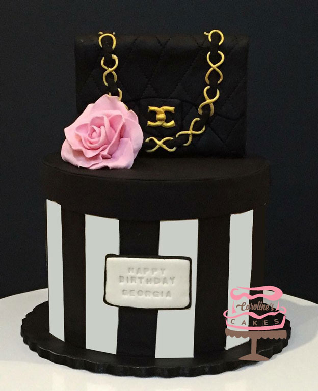 Handbag topper cake by Caroline Lloyd