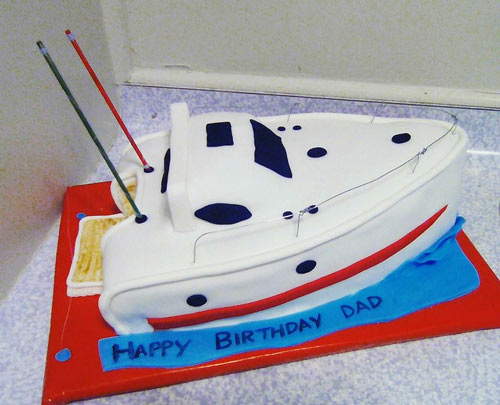 Speed boat cake by Melissa Gawn