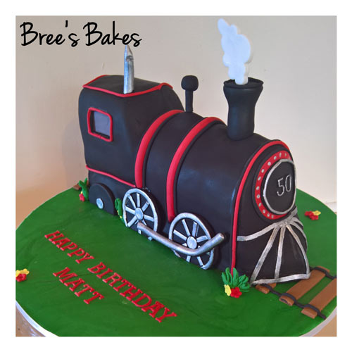 Steam train cake by Bree Harris