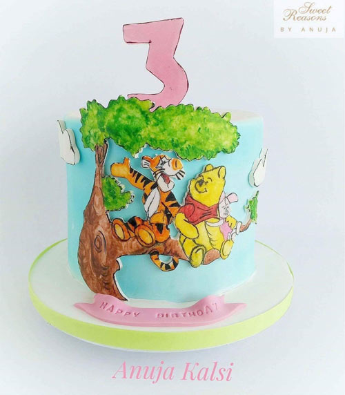 Wininie the pooh cake by Anuja kalsi