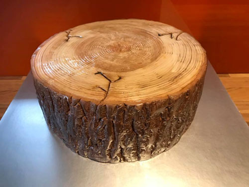 Tree stump cake by Davarre Mckenzie 