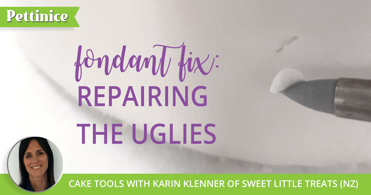 How to fix cracks, dents and scratches in your fondant