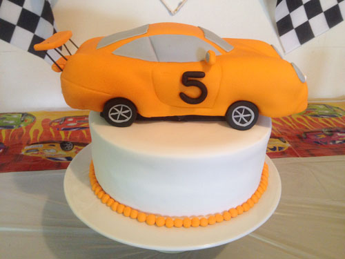 Racecar cake by Tracey Munro; 