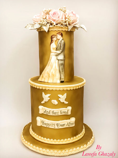 Wedding cake by Lareefa Ghazaly