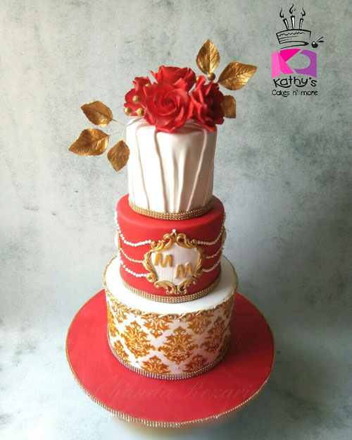 Wedding cake by  Chanda Rozario