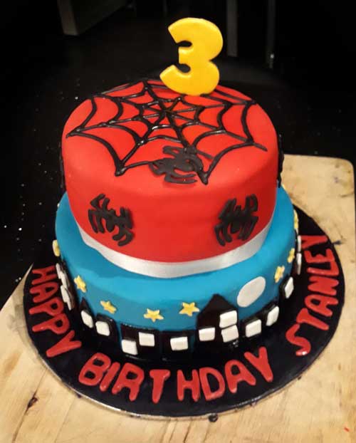 Spiderman cake by Sian Howells