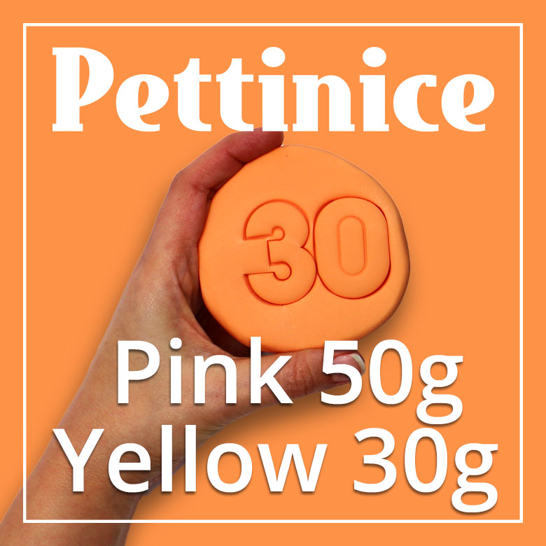 50g Pink + 30g of Yellow Pettinice