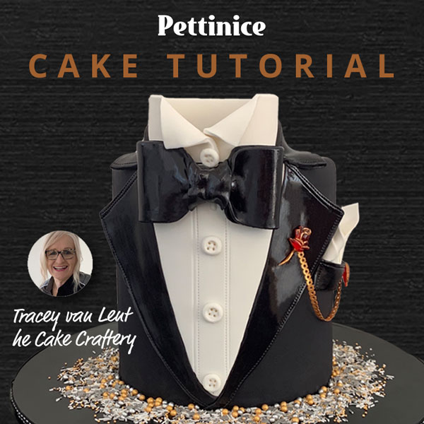 How to make a Tuxedo suit cake tutorial