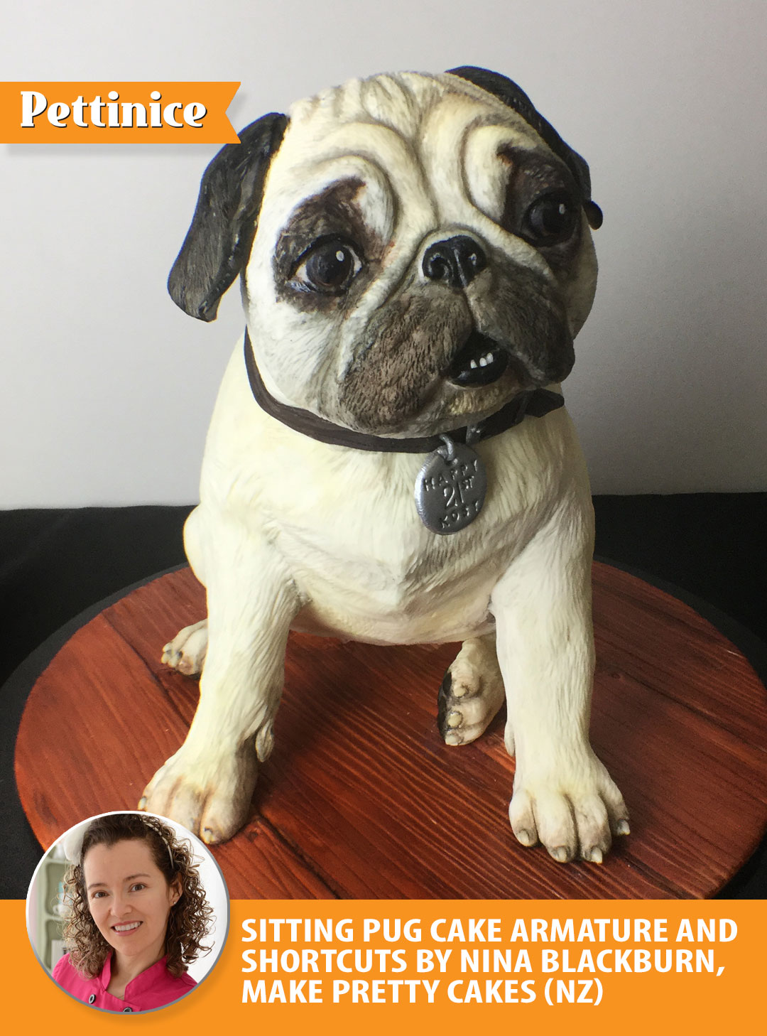 Pettinice Pug Cake armature and short cuts by Nina Blackburn