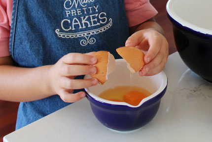 You will need two eggs.  Top tip is to crack them into a separate bowl first!