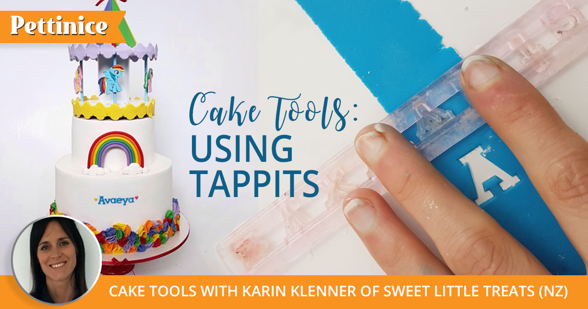 How to use tappits for perfect lettering on your cake