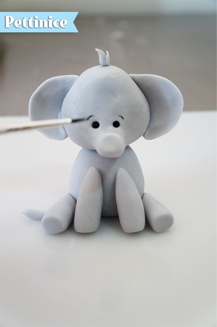 How to make a Baby Elephant Cake Topper Tutorial 