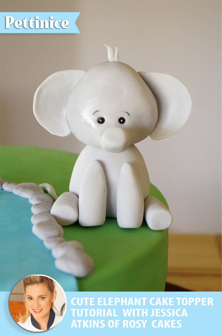 Elephant Cake Topper | Elephant, Giraffe, Lion Baby Shower Party Favor –  Magical Party Shop