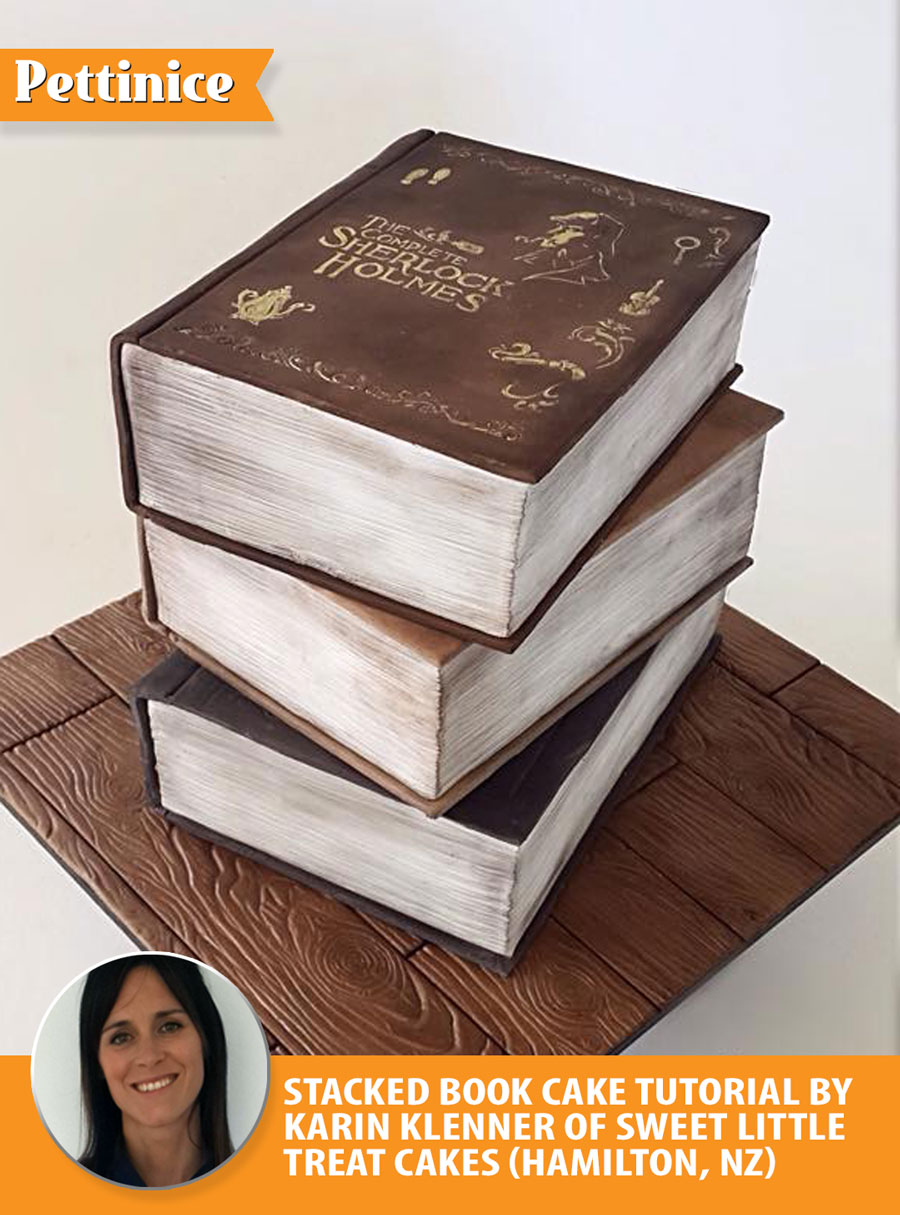 Stacked book cake tutorial with Karin Klenner