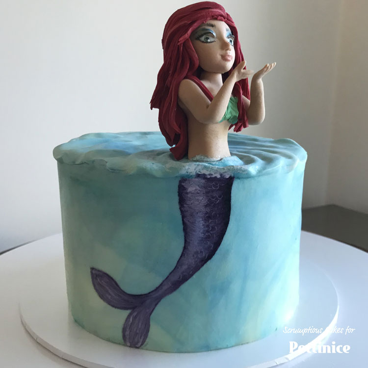 How to Make a Mermaid Cake Topper, Fondant Mermaid, Mermaid Cake Topper